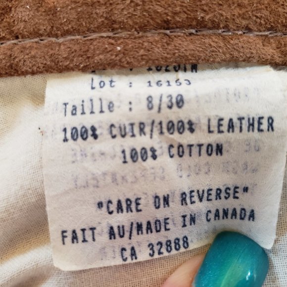 Skotts Suede Pants - washable - size 8 / 30 - Picture 4 of 5